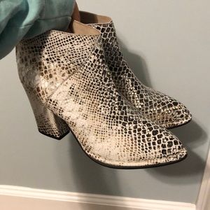 Snakeskin Booties